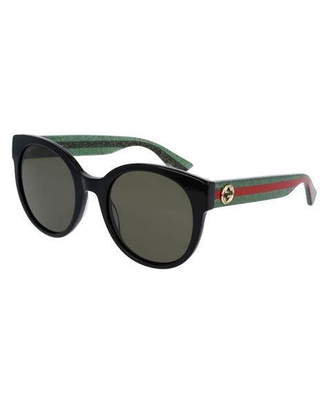 gucci round monochromatic sunglasses|Gucci round sunglasses for women.